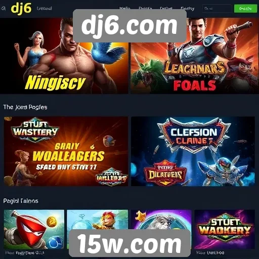 Evolução dos jogos disponíveis em dj6.com